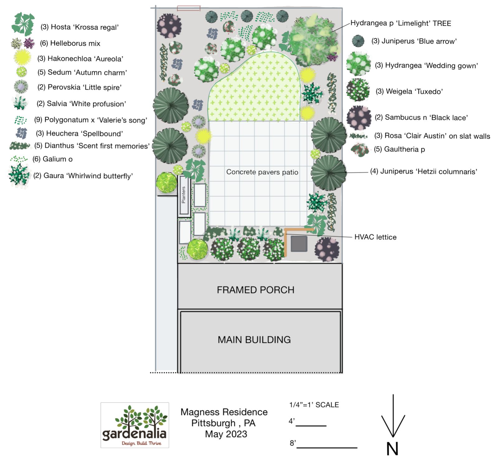 Mt. Washington garden — landscaping plan