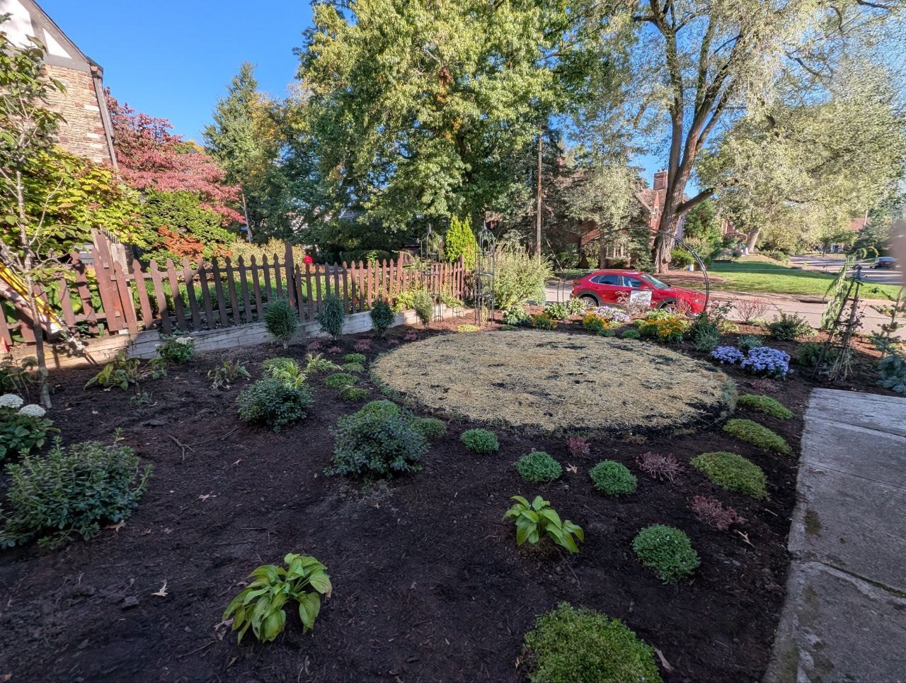 Point Breeze garden — completed planting
