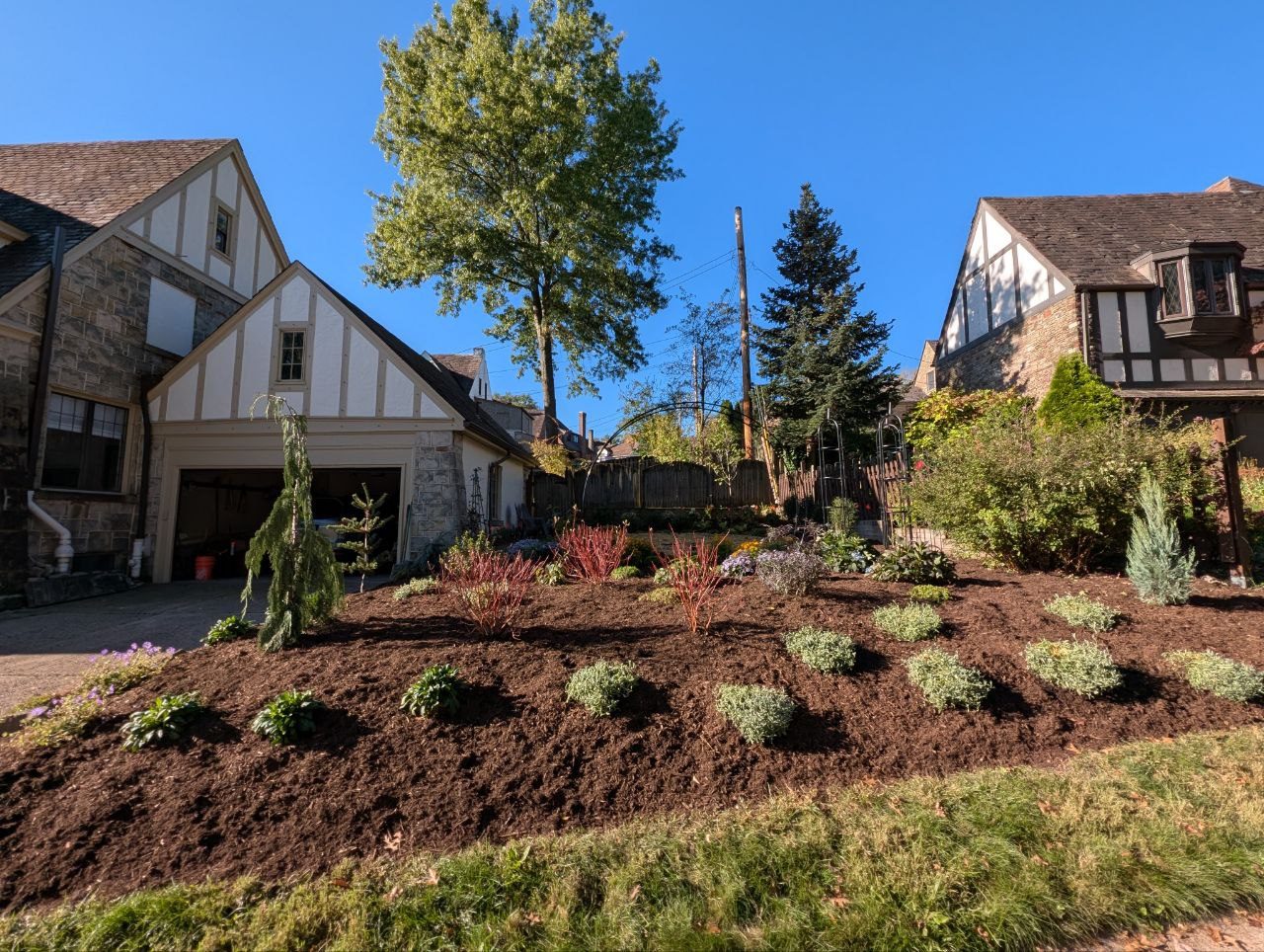 Point Breeze garden — completed planting