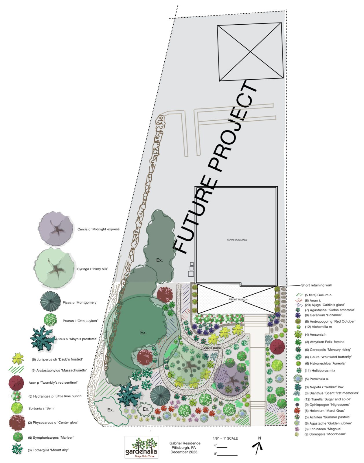 Squirrel Hill North garden — landscaping plan