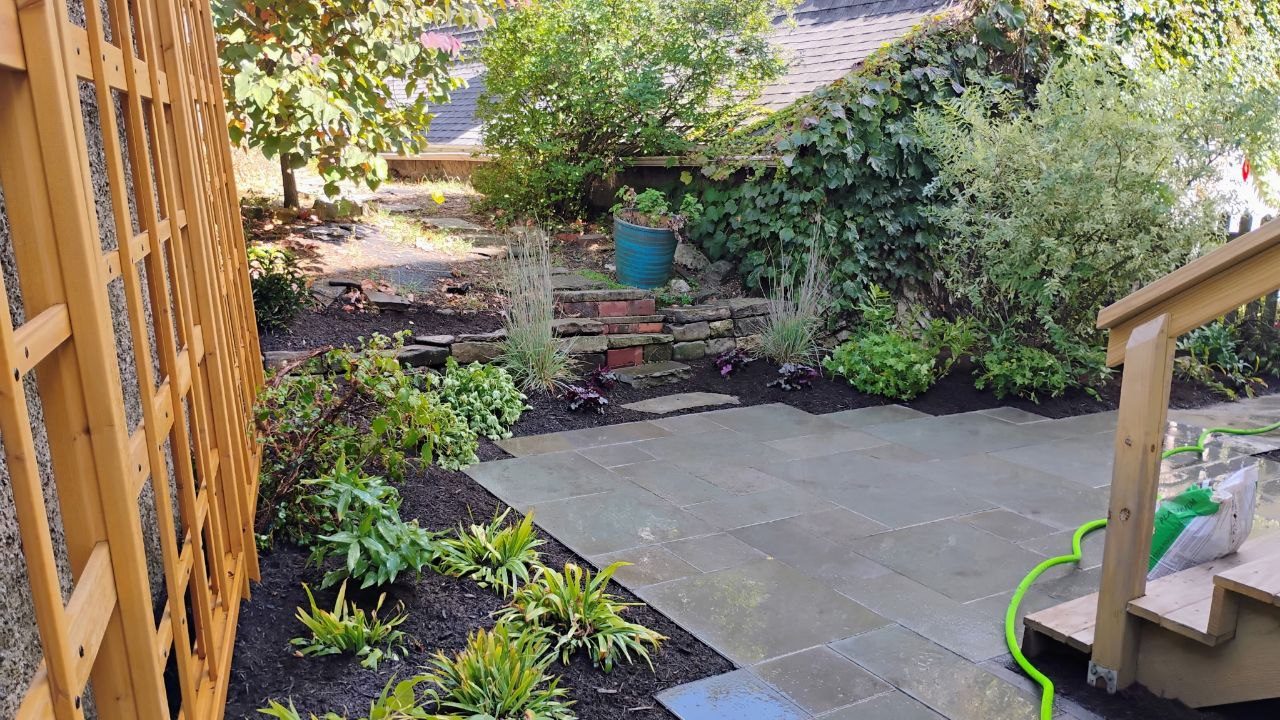 Squirrel Hill South garden — completed planting