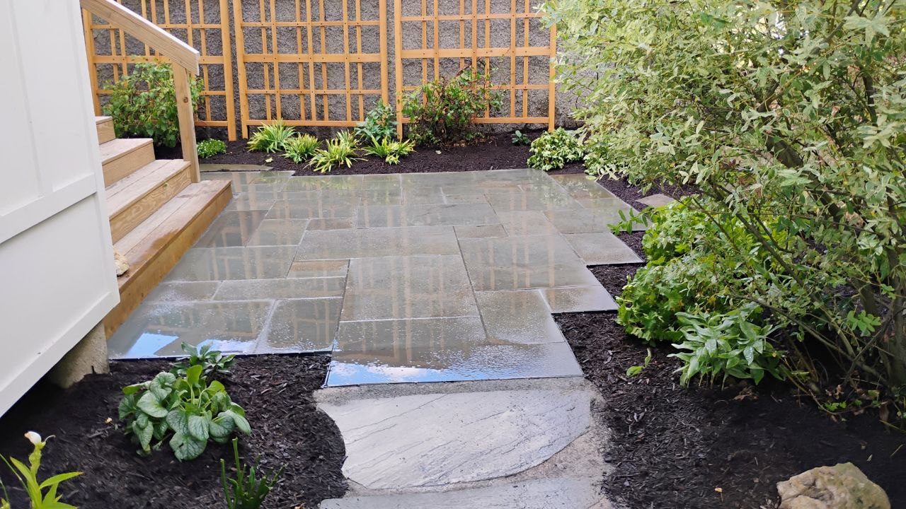 Squirrel Hill South garden — completed planting